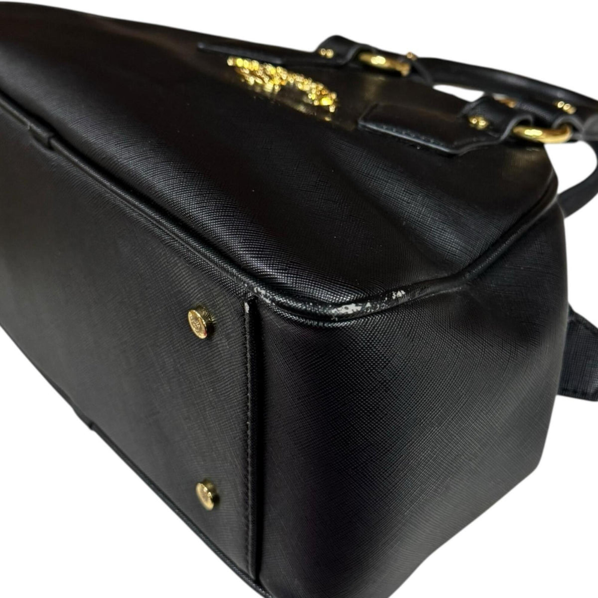 Vivienne Westwood Black Leather Handbag (Pre-Owned)