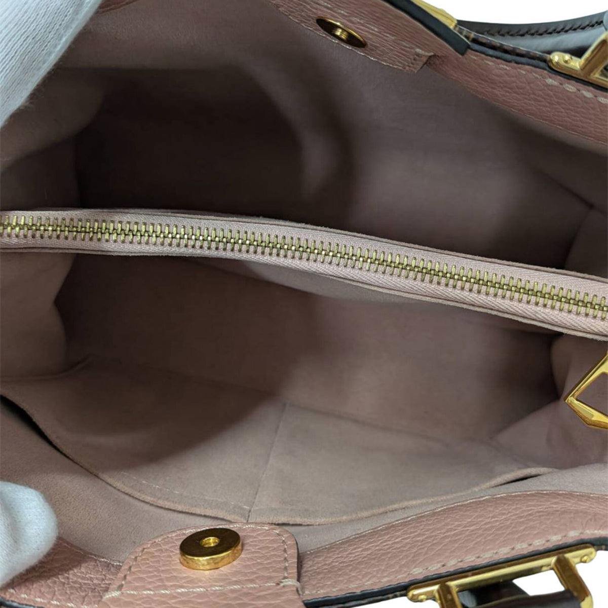 Louis Vuitton Brown Damier Canvas Magnolia Pink Damier Canvas Handbag Shoulder Bag (Pre-Owned)