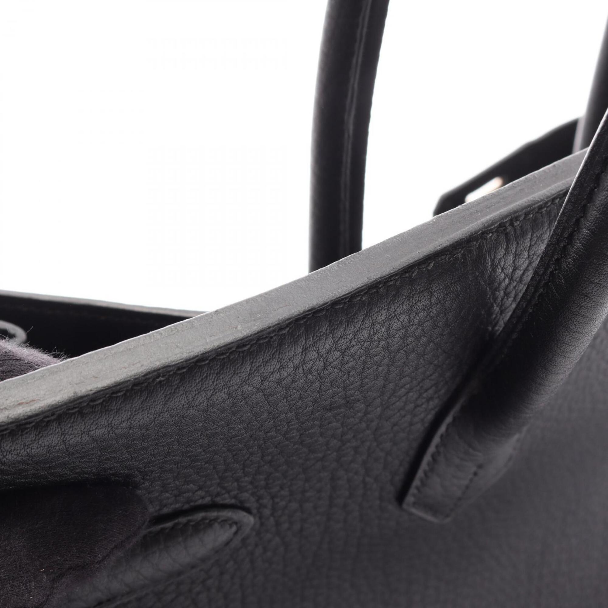 Hermes Black Ardennes Leather Leather Handbag (Pre-Owned)