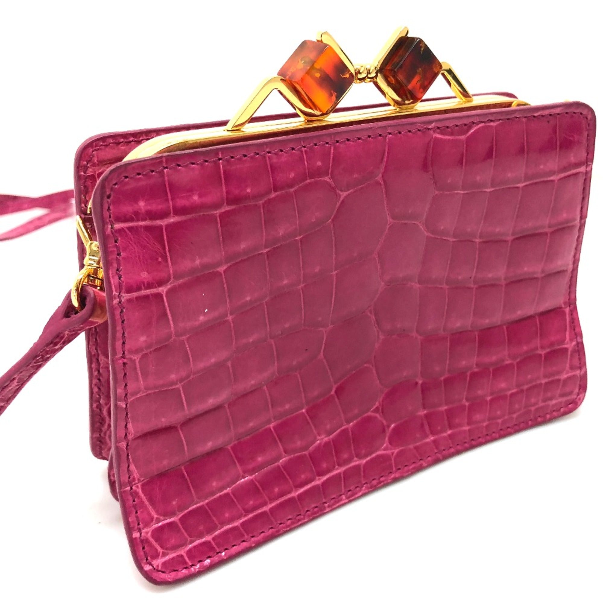 Miu Miu Pink Leather Shoulder Bag (Pre-Owned)