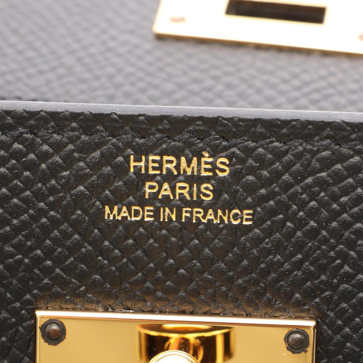 Hermes Black Epsom Leather Handbag Shoulder Bag (Pre-Owned)