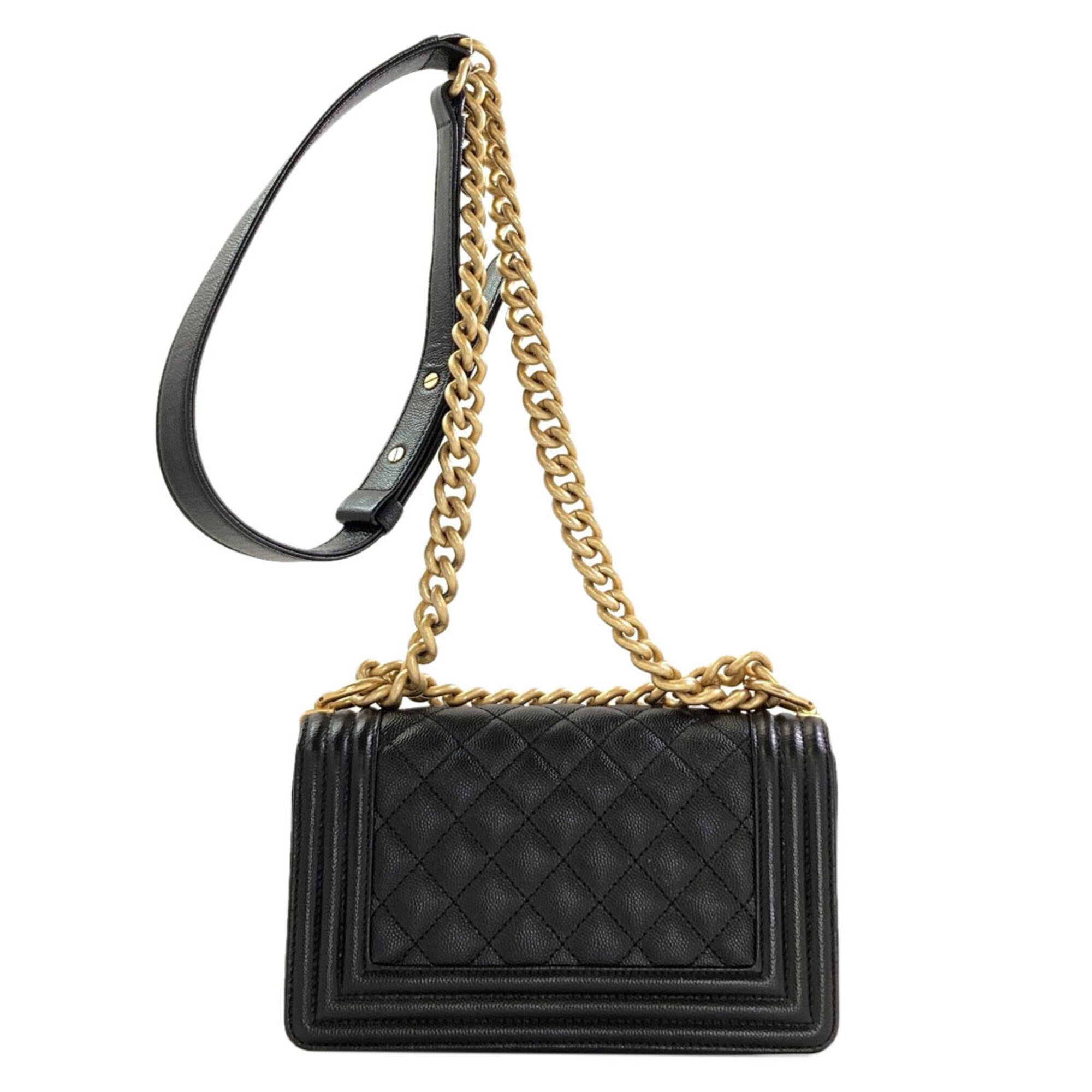 Chanel Black Leather Shoulder Bag (Pre-Owned)