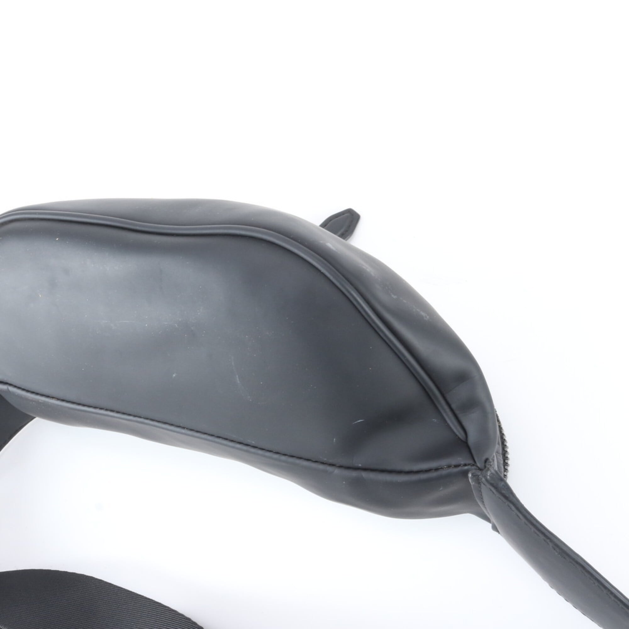 Salvatore Ferragamo Black Leather Fanny Pack Pouch Sling Bag (Pre-Owned)