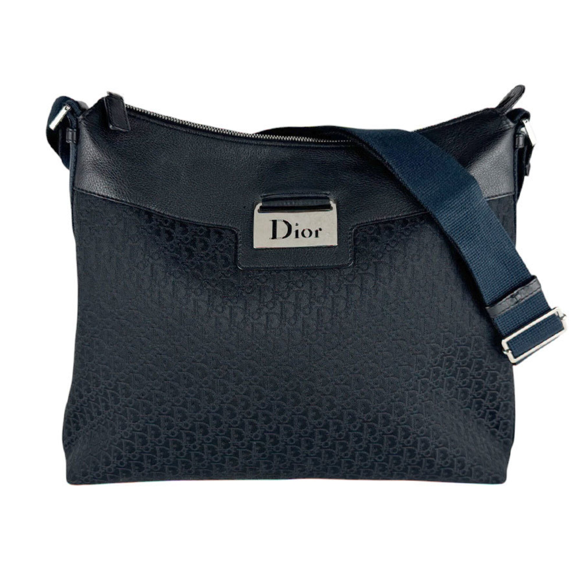 Christian Dior Black Nylon Canvas Shoulder Bag (Pre-Owned)