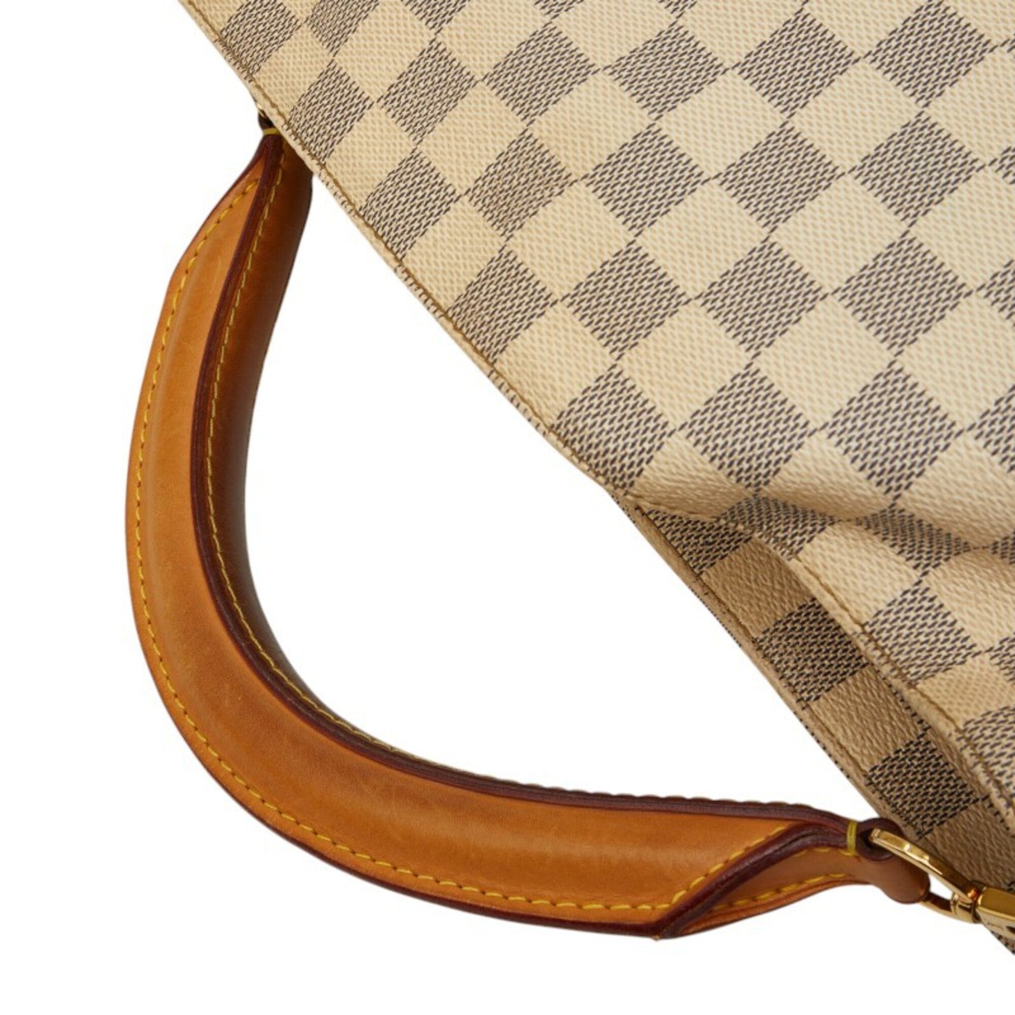 Louis Vuitton White Pvc Leather Handbag Shoulder Bag (Pre-Owned)