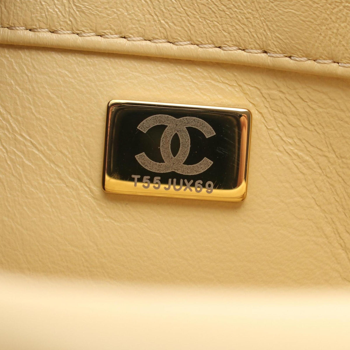 Chanel Yellow Leather Handbag Shoulder Bag (Pre-Owned)