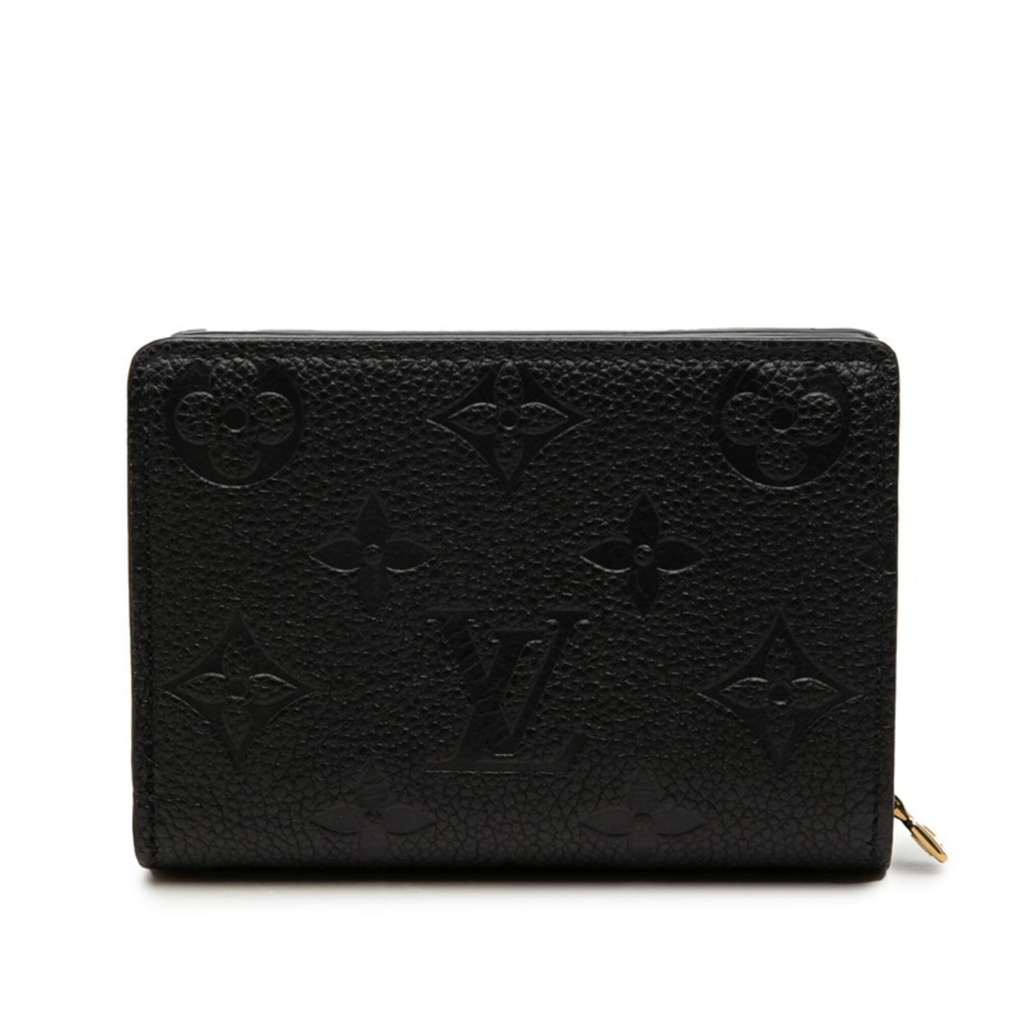 Louis Vuitton Black Noir Leather Wallet (Bi-Fold) (Pre-Owned)