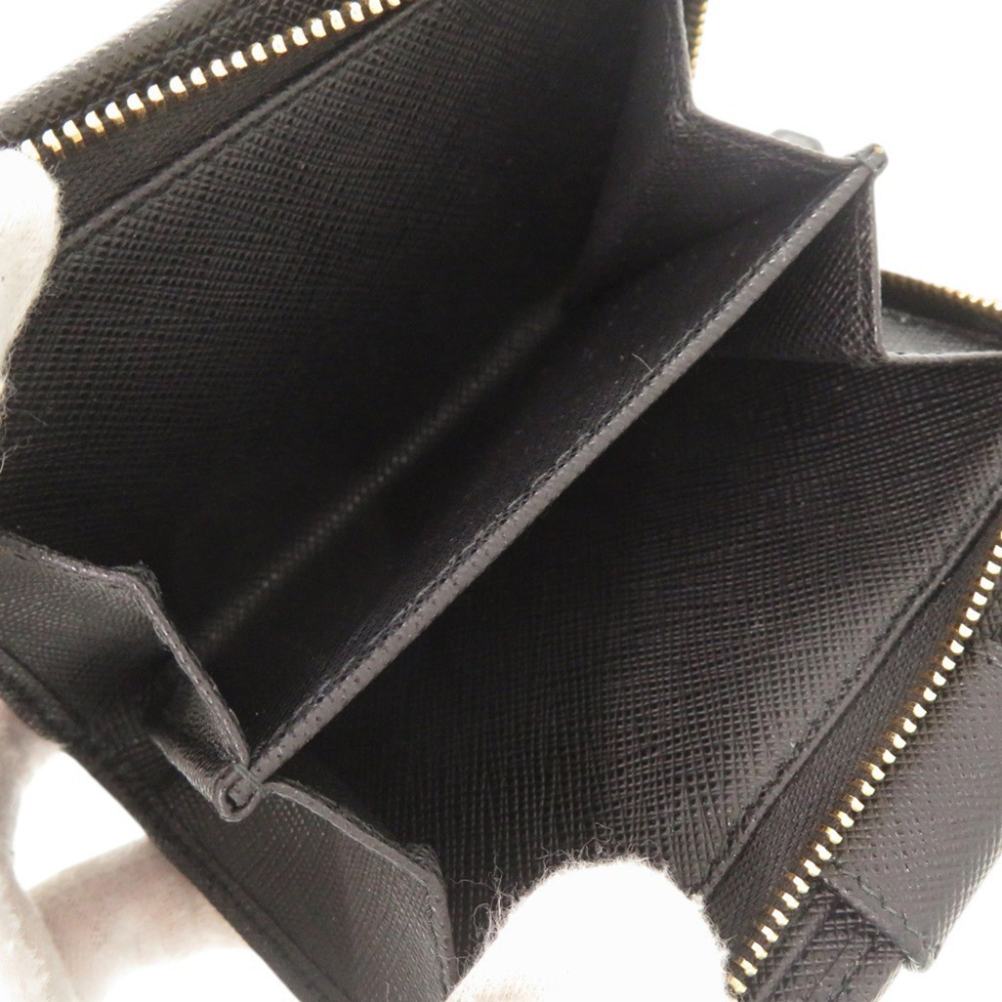 Prada Black Nylon Leather Wallet (Bi-Fold) (Pre-Owned)