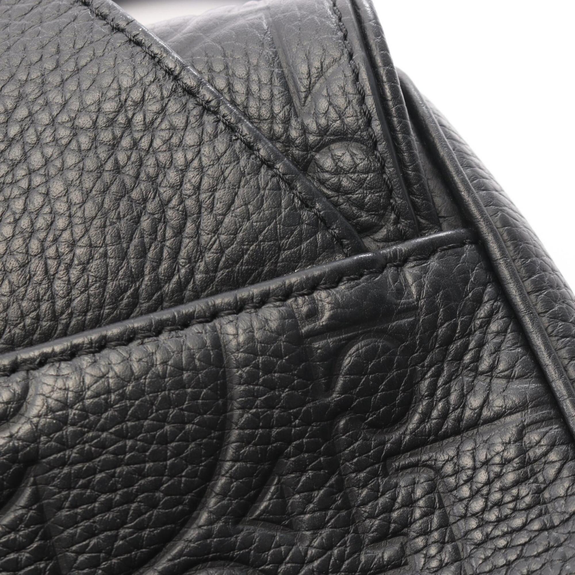 Christian Dior Black Leather Fanny Pack Handbag (Pre-Owned)