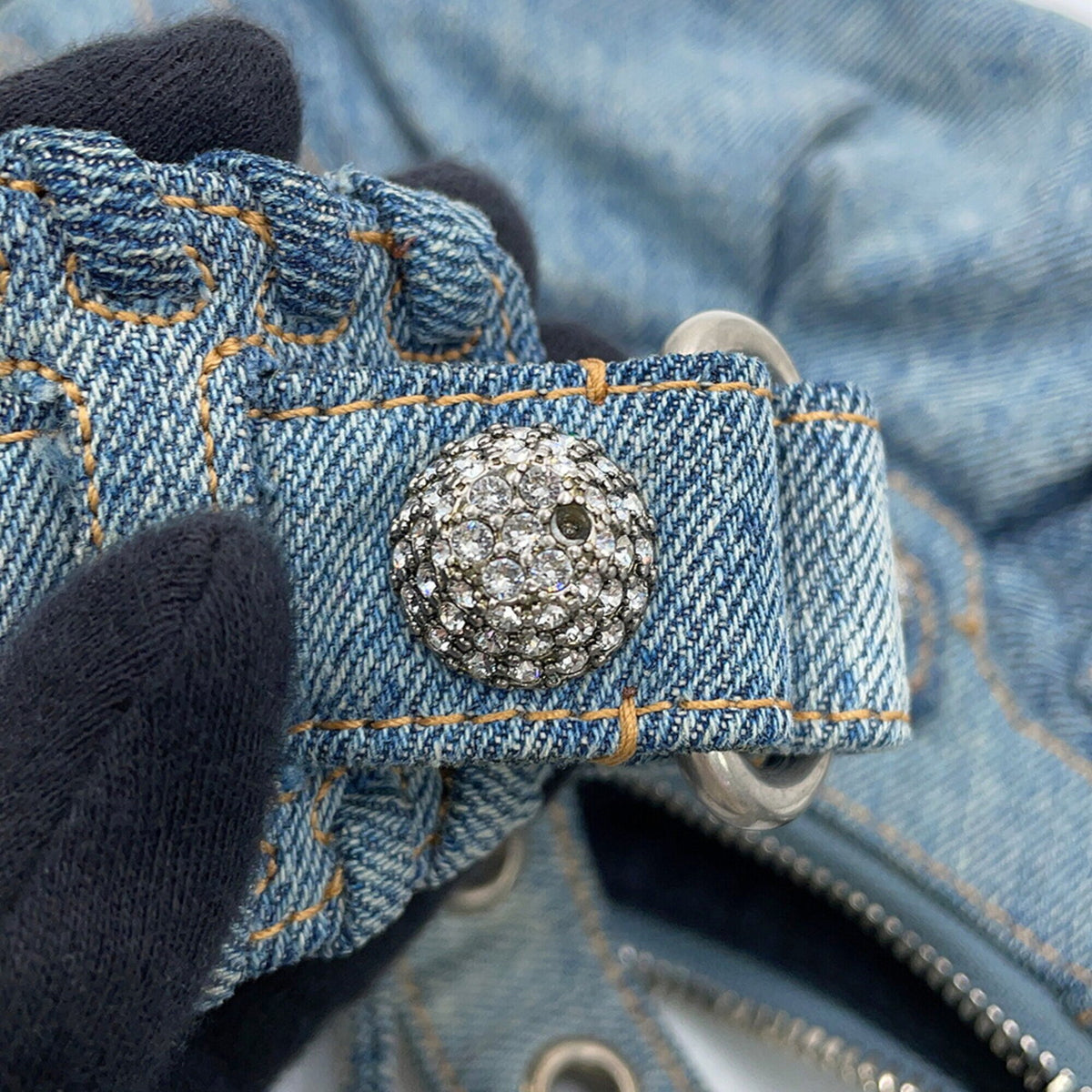 Balenciaga Blue Denim Handbag Shoulder Bag (Pre-Owned)
