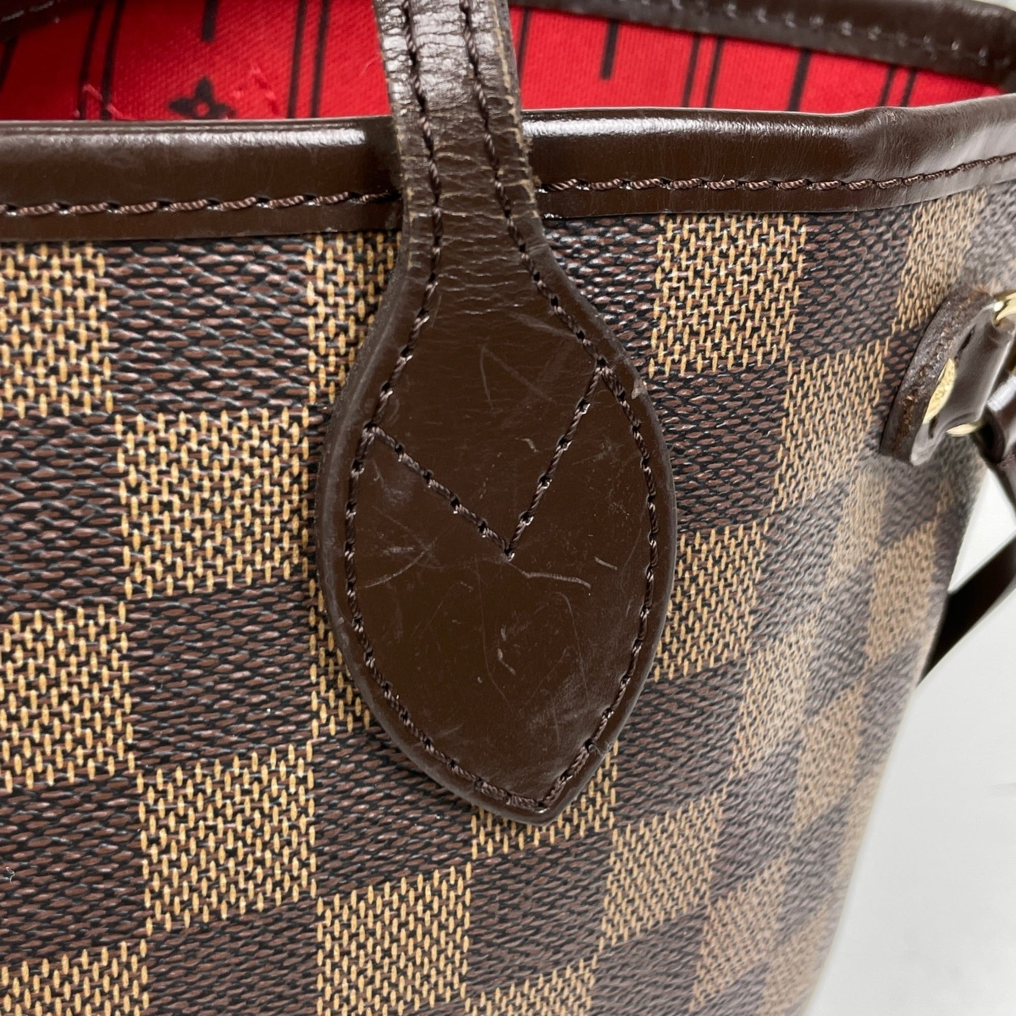 Louis Vuitton Damier Brown Damier Canvas Handbag Tote Bag (Pre-Owned)