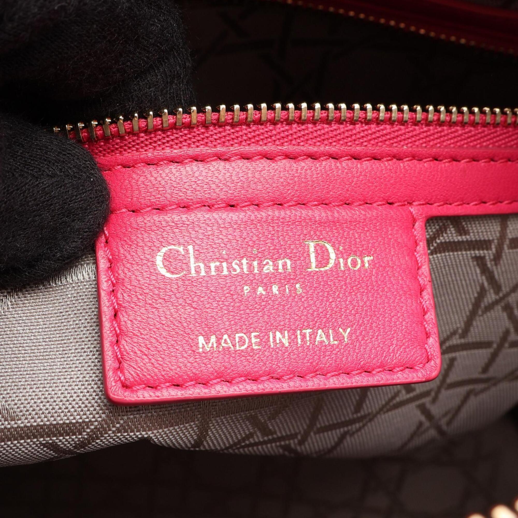 Christian Dior Pink Leather Handbag (Pre-Owned)