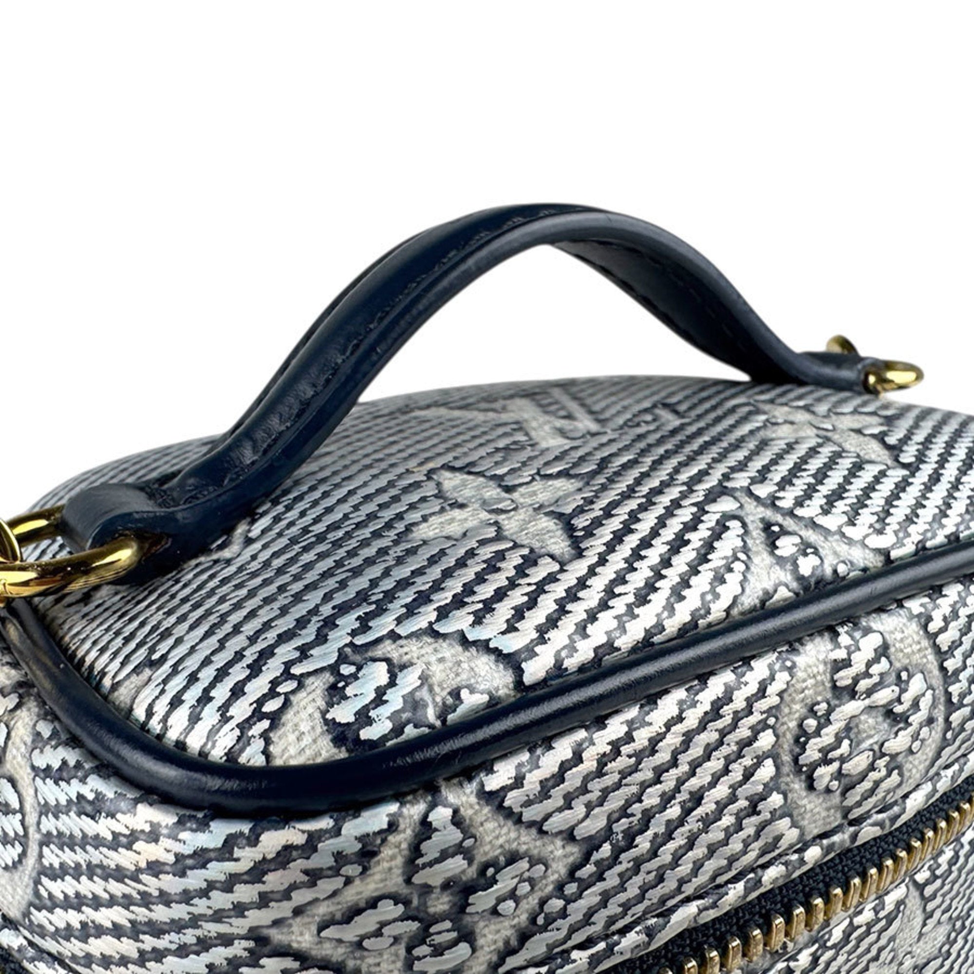 Louis Vuitton Navy Coated Canvas Shoulder Bag (Pre-Owned)