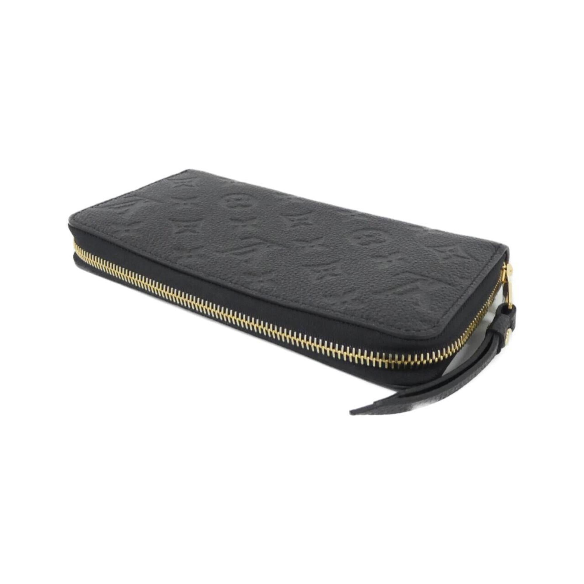 Louis Vuitton Monogram Empreinte Black Leather Long Wallet (Bi-Fold) (Pre-Owned)