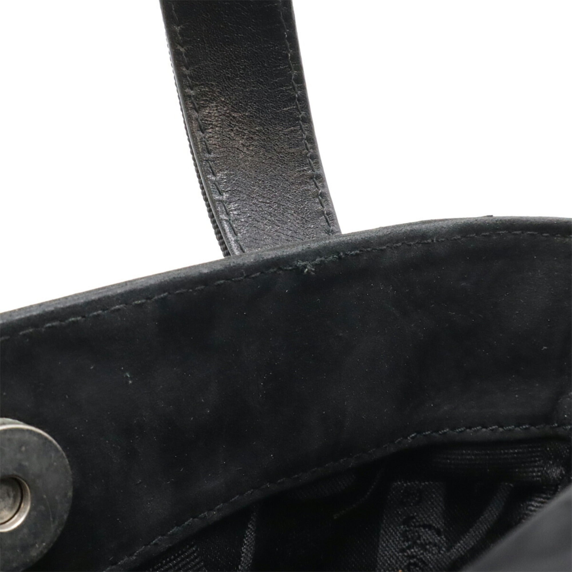 Salvatore Ferragamo Black Suede Handbag (Pre-Owned)