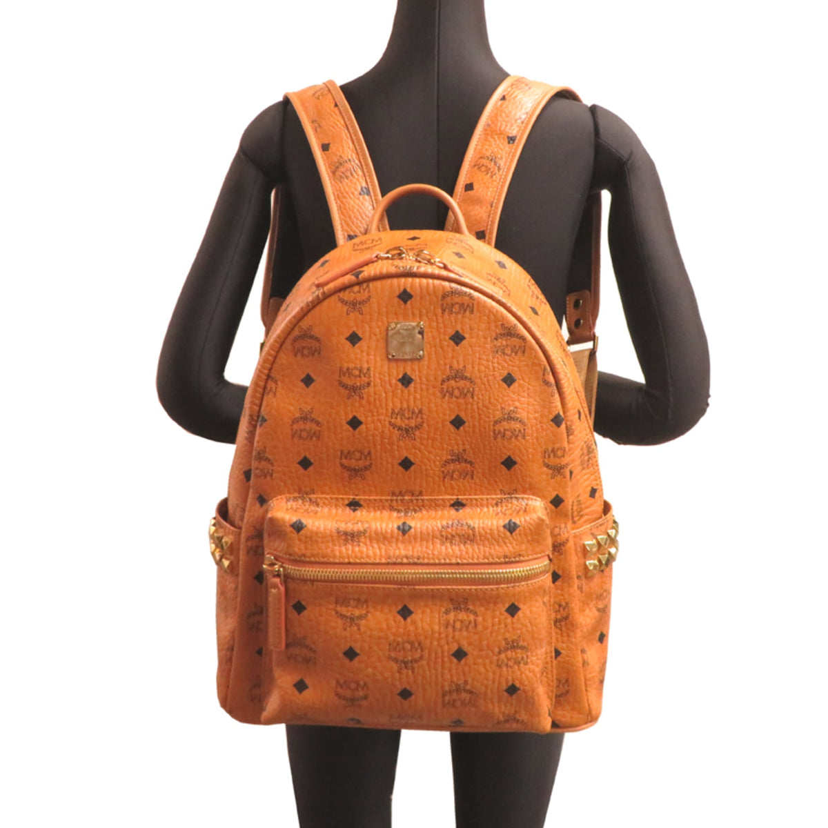 Mcm Brown Pvc Backpack (Pre-Owned)