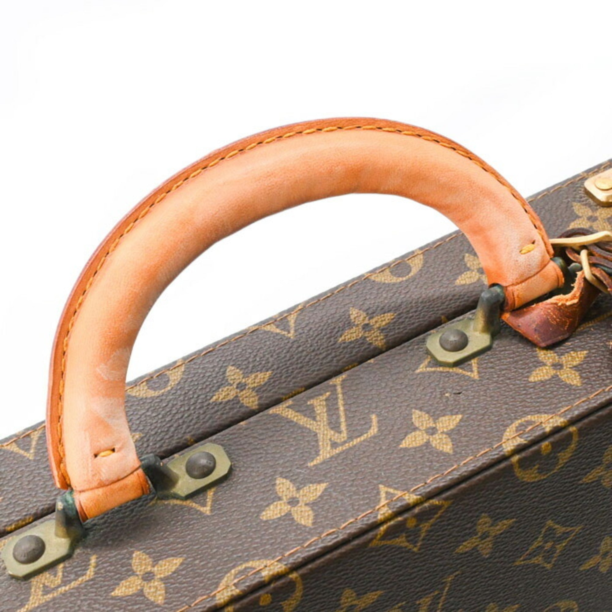 Louis Vuitton Brown Monogram Leather Attaché Case (Pre-Owned)