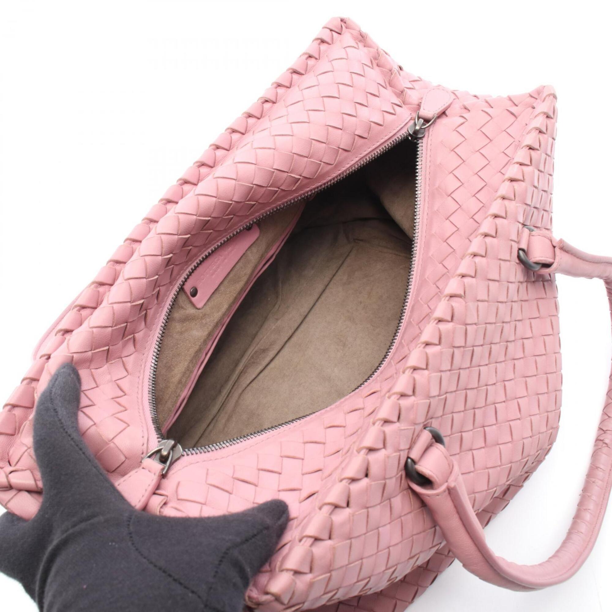 Bottega Veneta Pink Intrecciato Handbag Tote Bag (Pre-Owned)