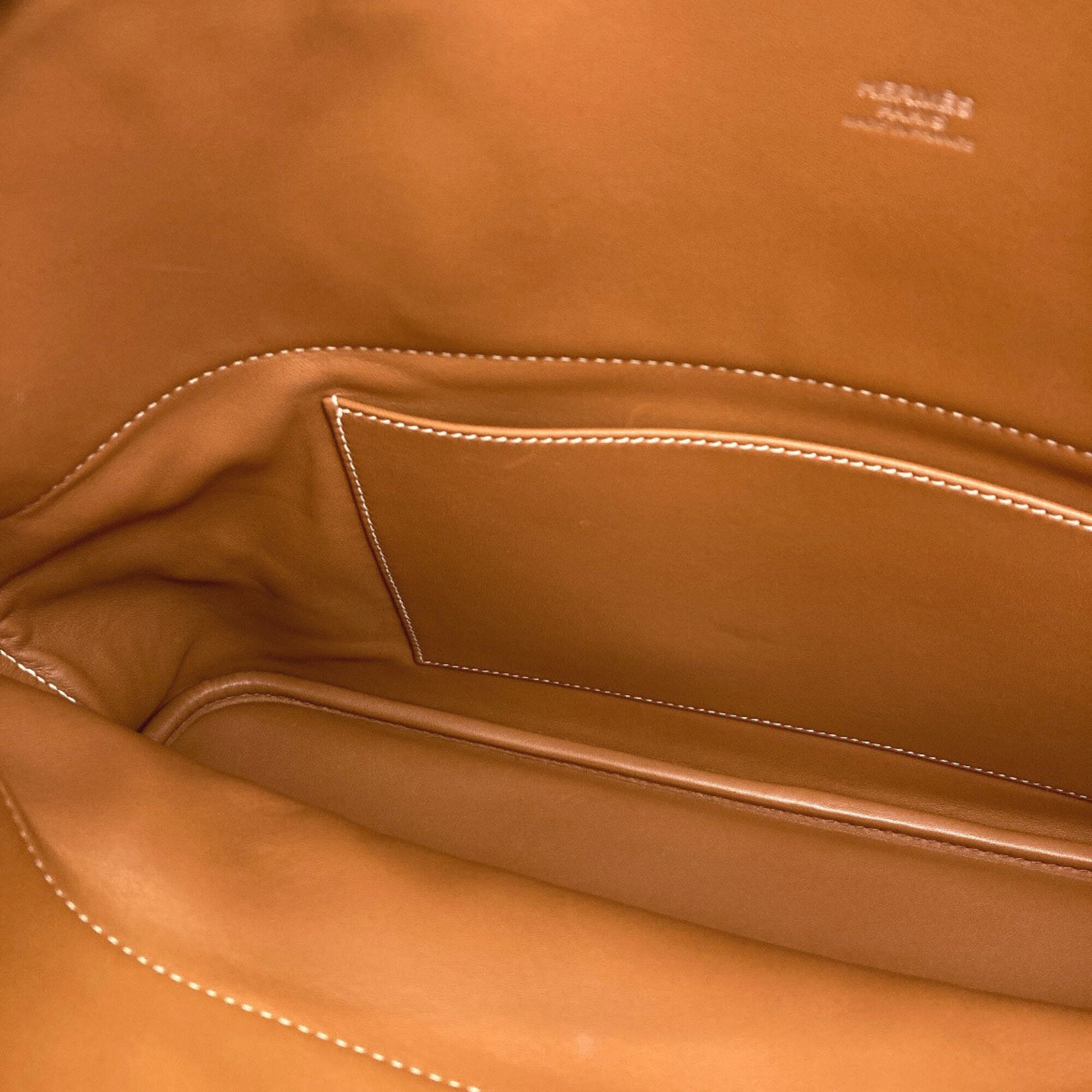 Hermes Bolide Gold Togo Leather Handbag (Pre-Owned)