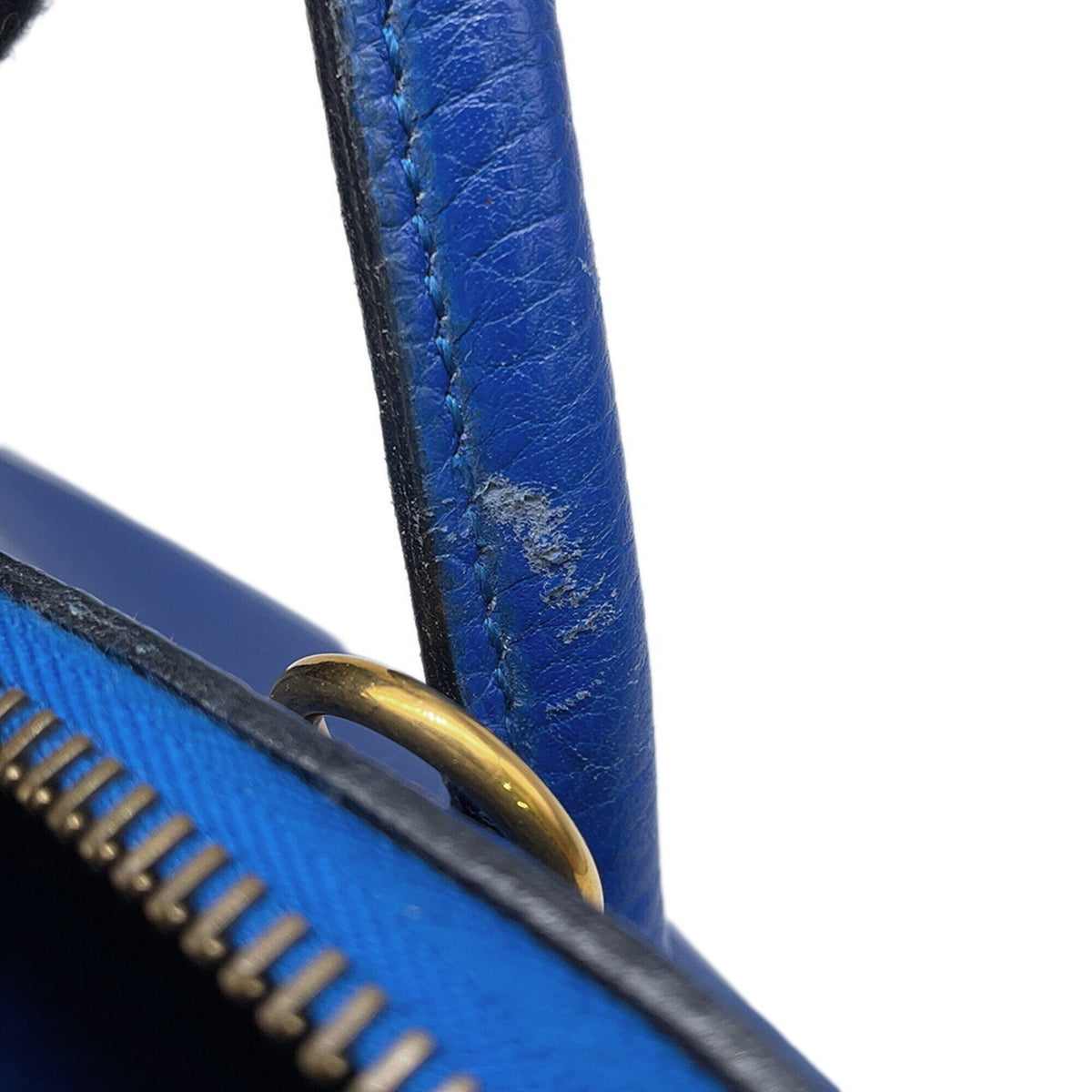 Hermes Bolide Blue Ardennes Leather Handbag Shoulder Bag (Pre-Owned)