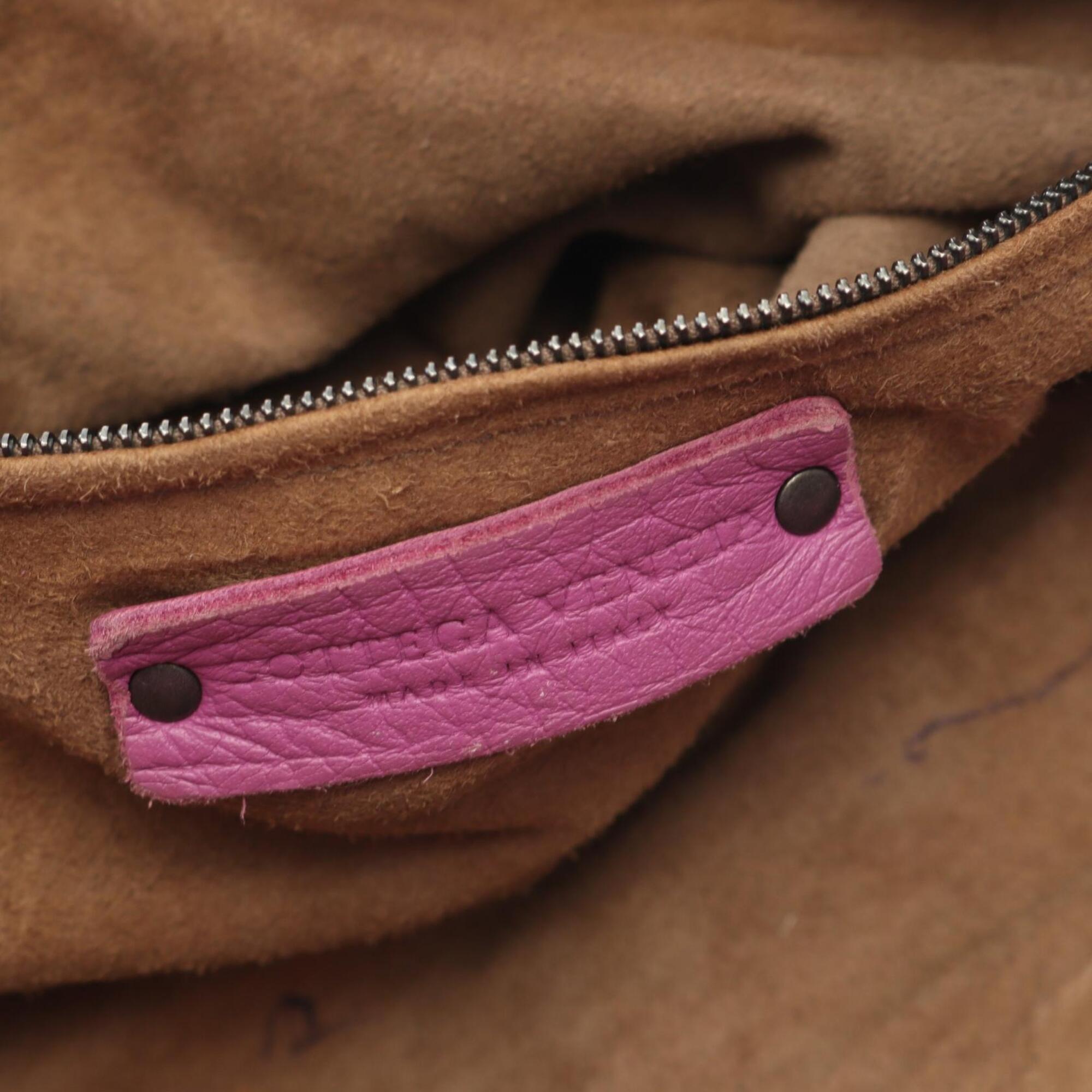 Bottega Veneta Purple Intrecciato Handbag Tote Bag (Pre-Owned)