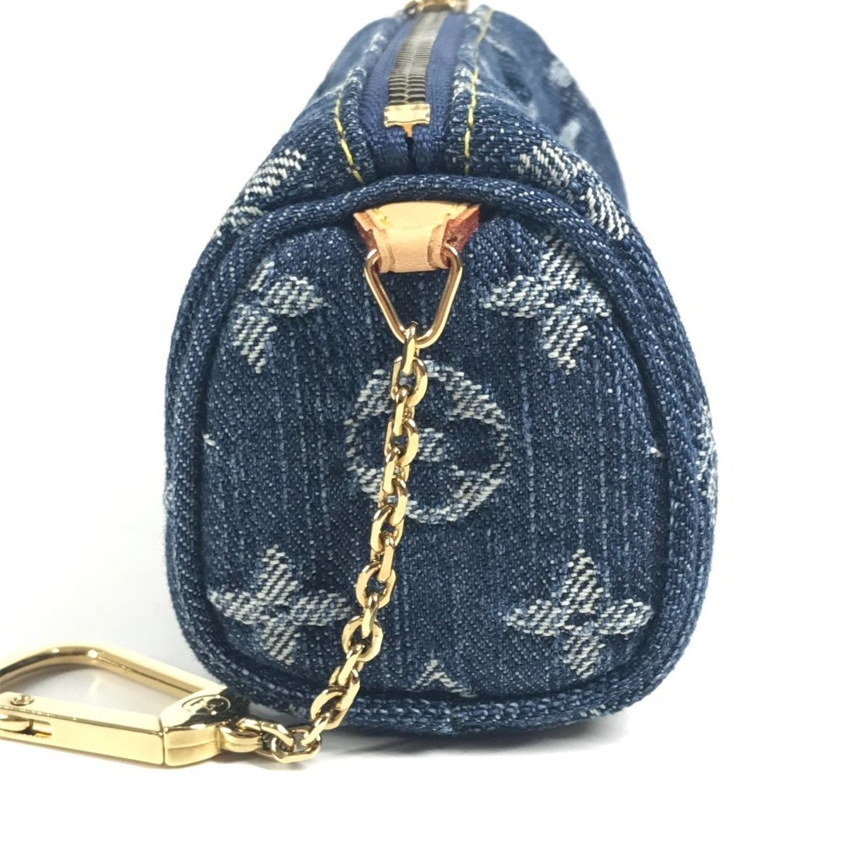 Louis Vuitton Monogram Denim Blue Monogram Denim Coin Purse/Coin Case (Pre-Owned)
