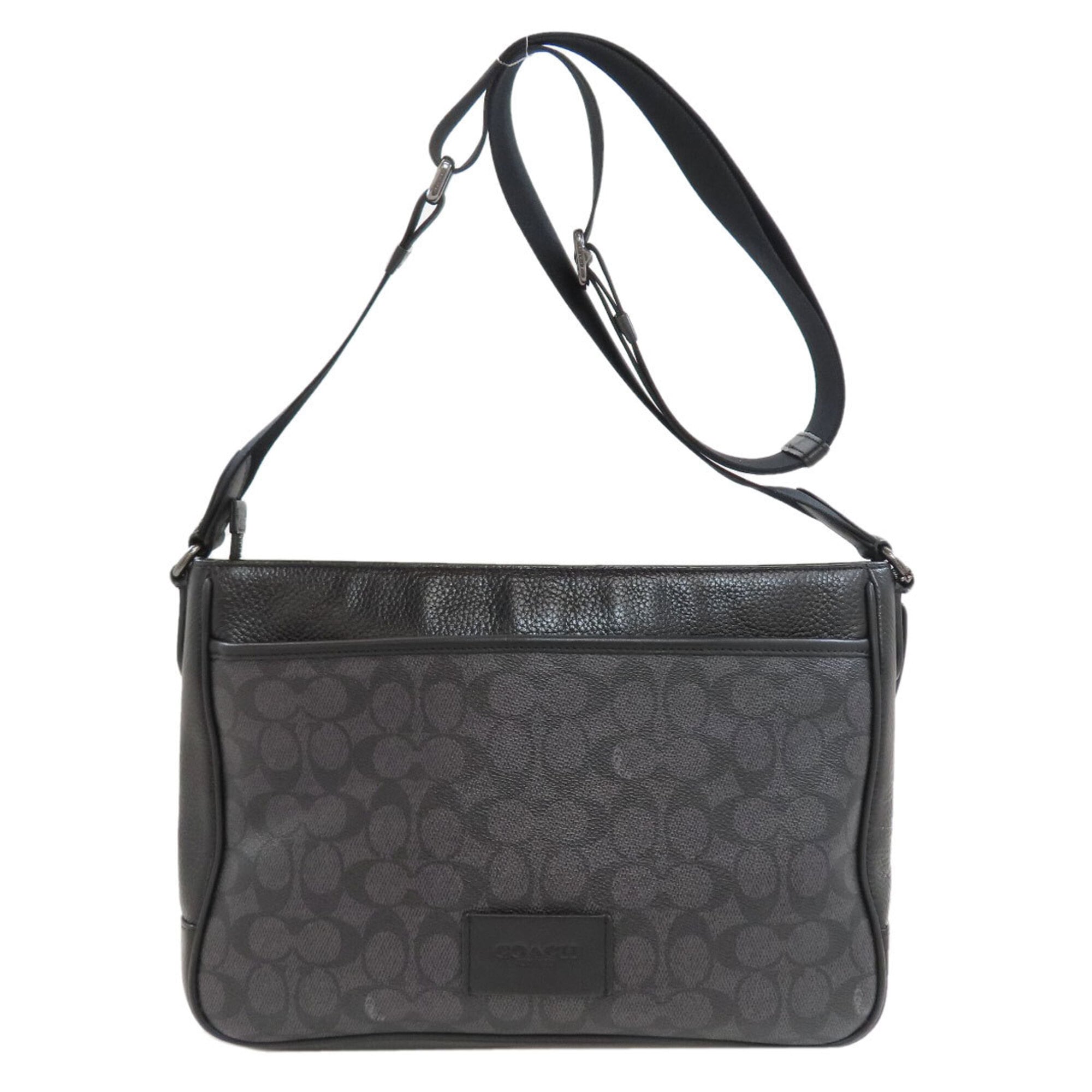 Coach Black Pvc Shoulder Bag (Pre-Owned)