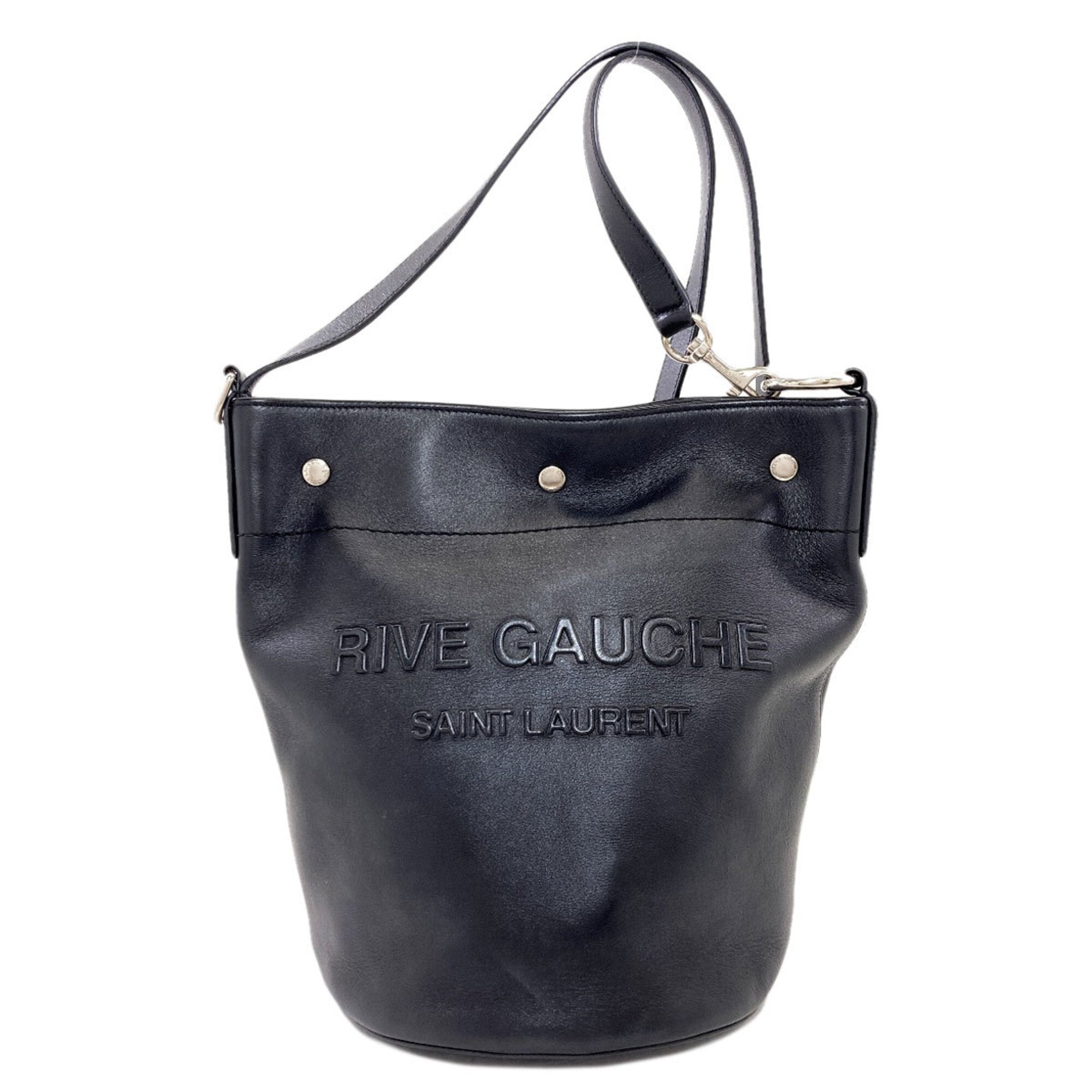 Saint Laurent Black Leather Shoulder Bag (Pre-Owned)