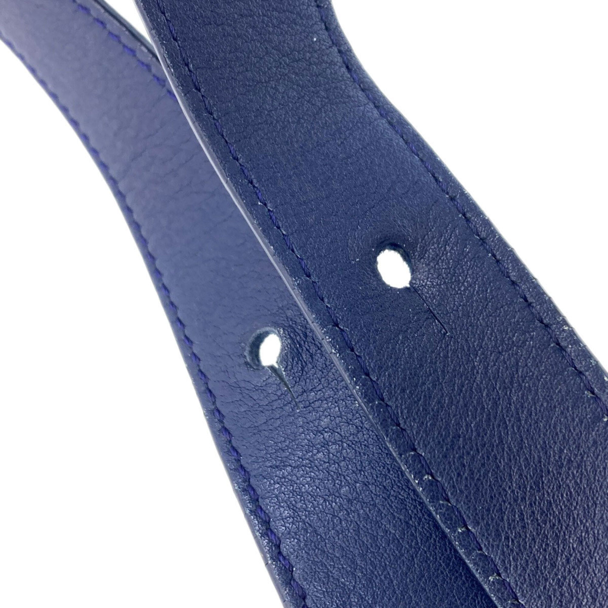 Loewe Navy Leather Handbag (Pre-Owned)