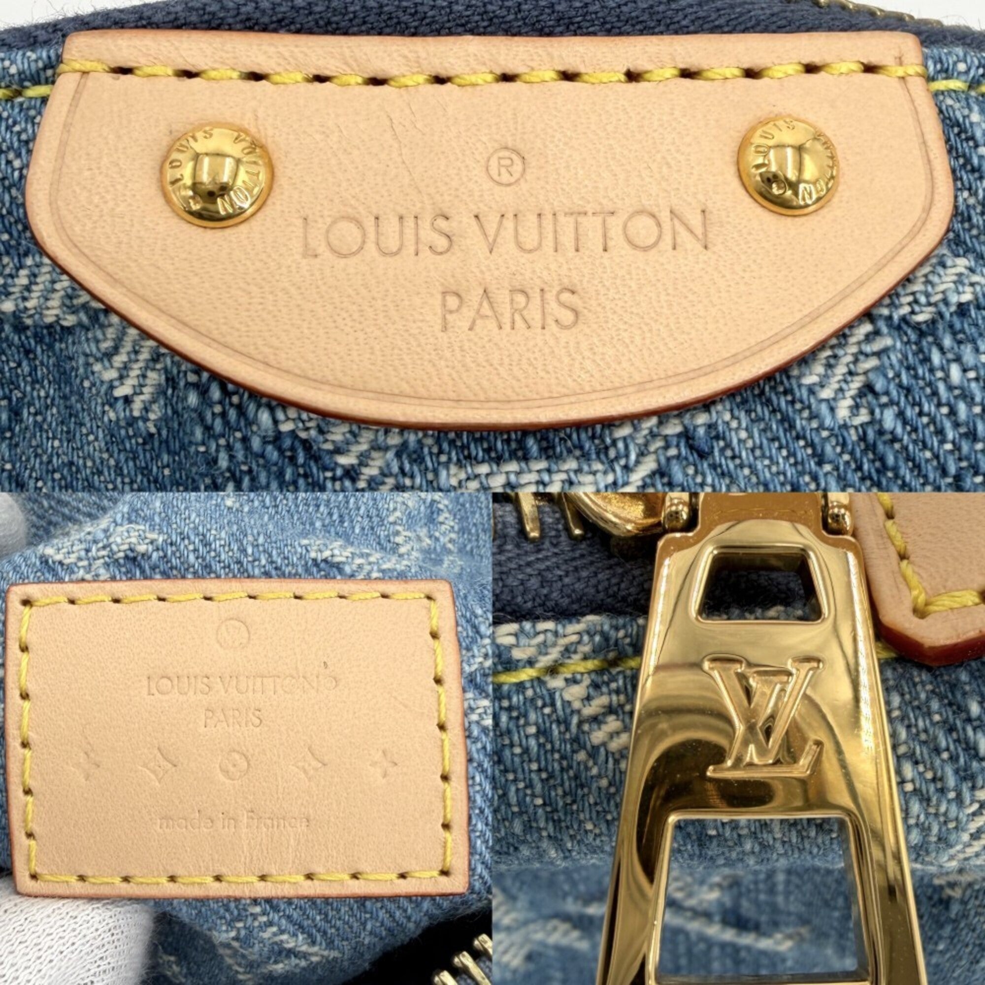 Louis Vuitton Blue Monogram Monogram Denim Handbag Pochette (Pre-Owned)