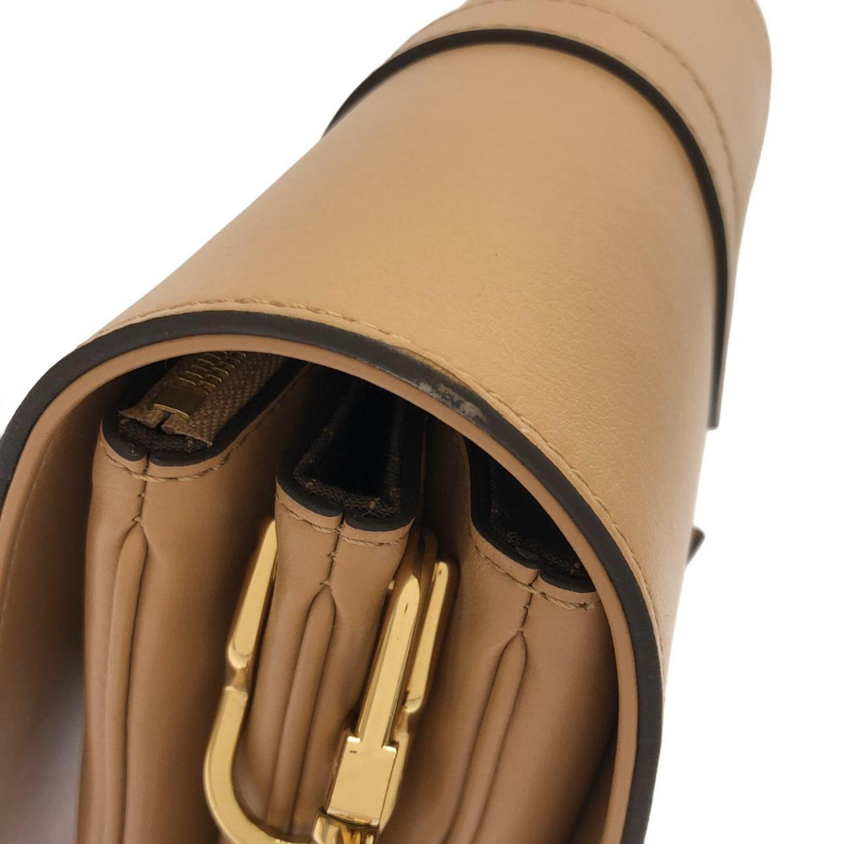 Louis Vuitton Brown Camel Leather Shoulder Bag (Pre-Owned)