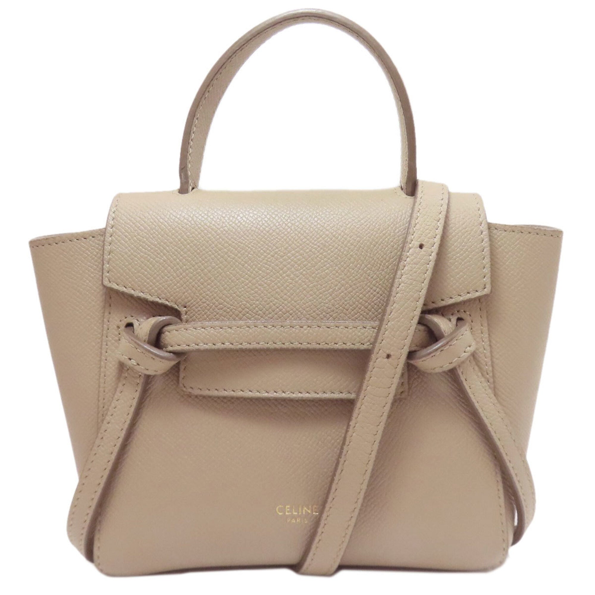 Celine Beige Leather Handbag (Pre-Owned)