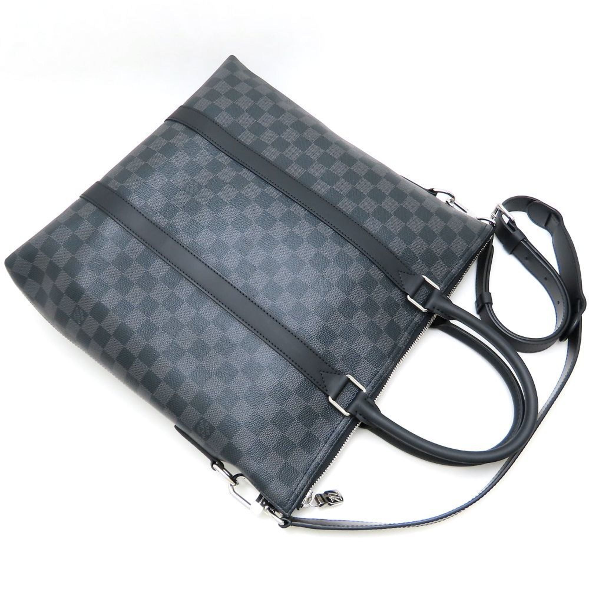 Louis Vuitton Black Damier Graphite Gray Damier Graphite Tote Bag (Pre-Owned)