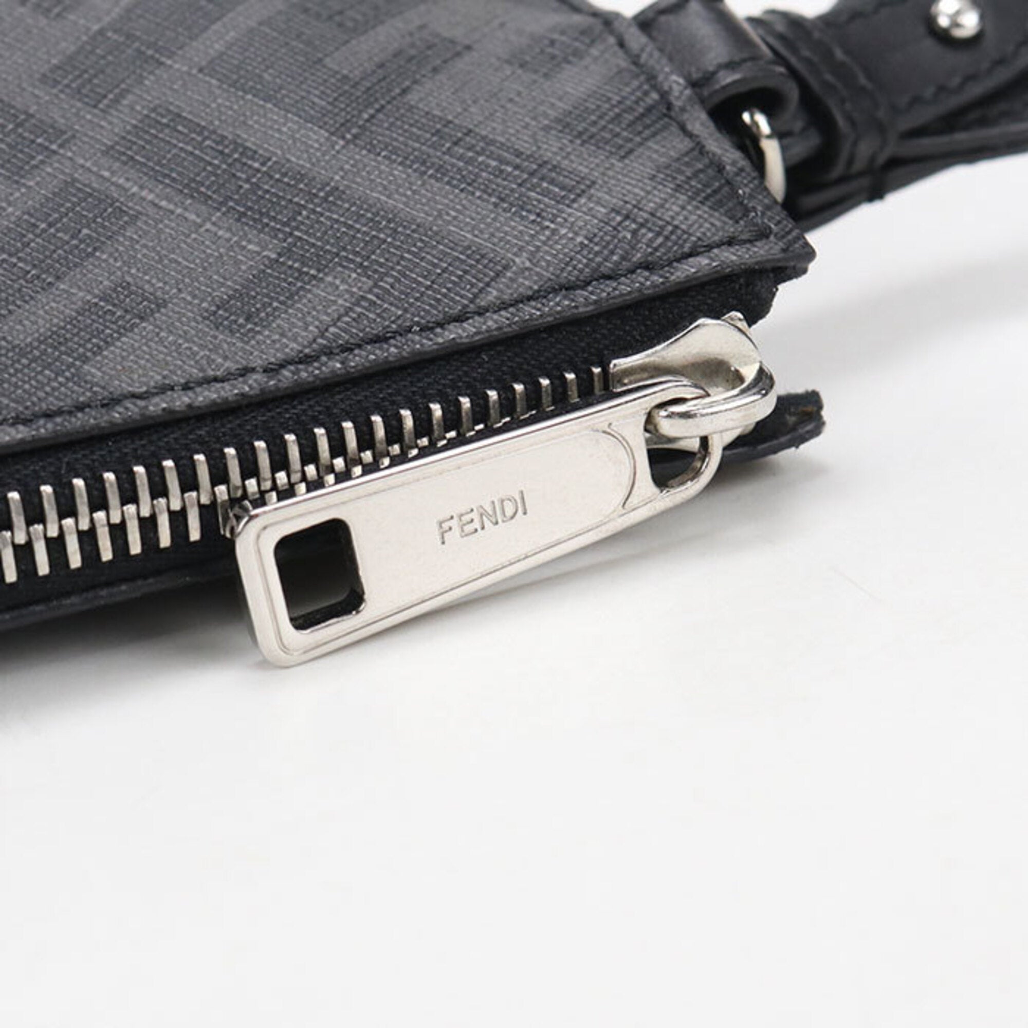 Fendi Black Pvc Leather Clutch Bag (Pre-Owned)