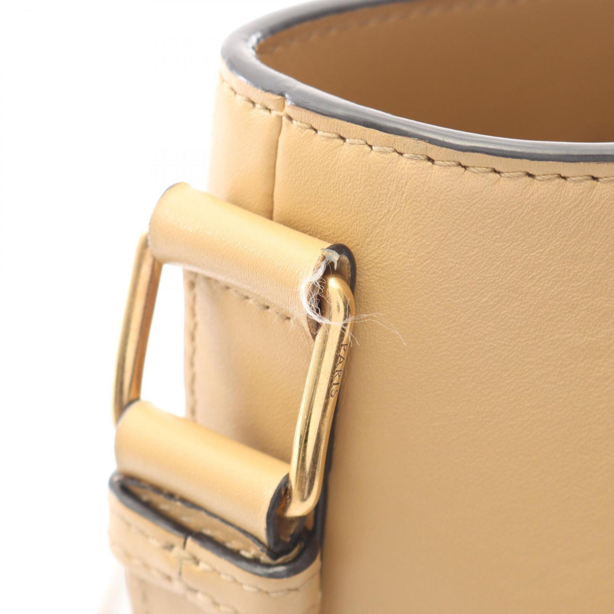 Celine Beige Leather Handbag Shoulder Bag (Pre-Owned)