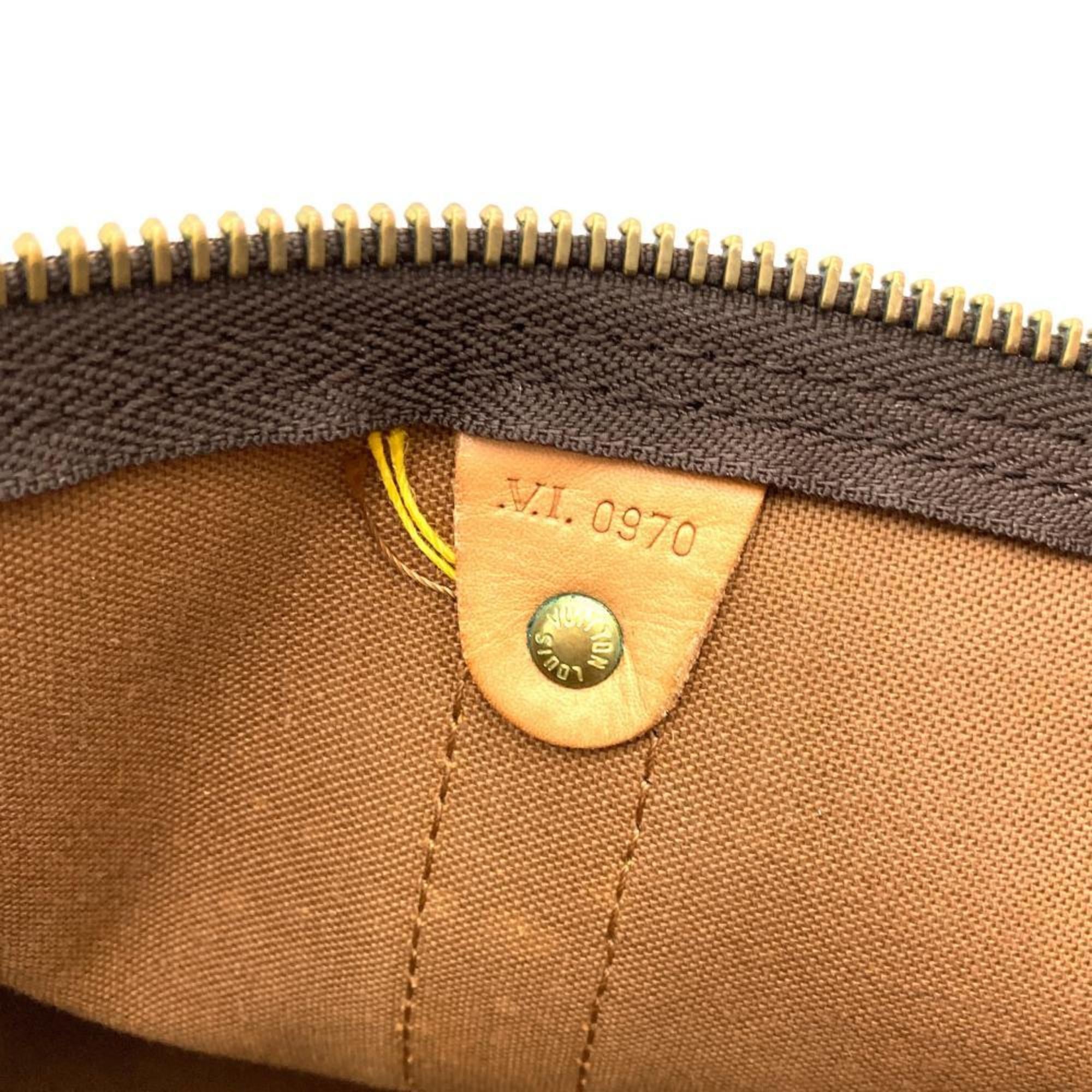 Louis Vuitton Monogram Brown Monogram Leather Boston Bag (Pre-Owned)