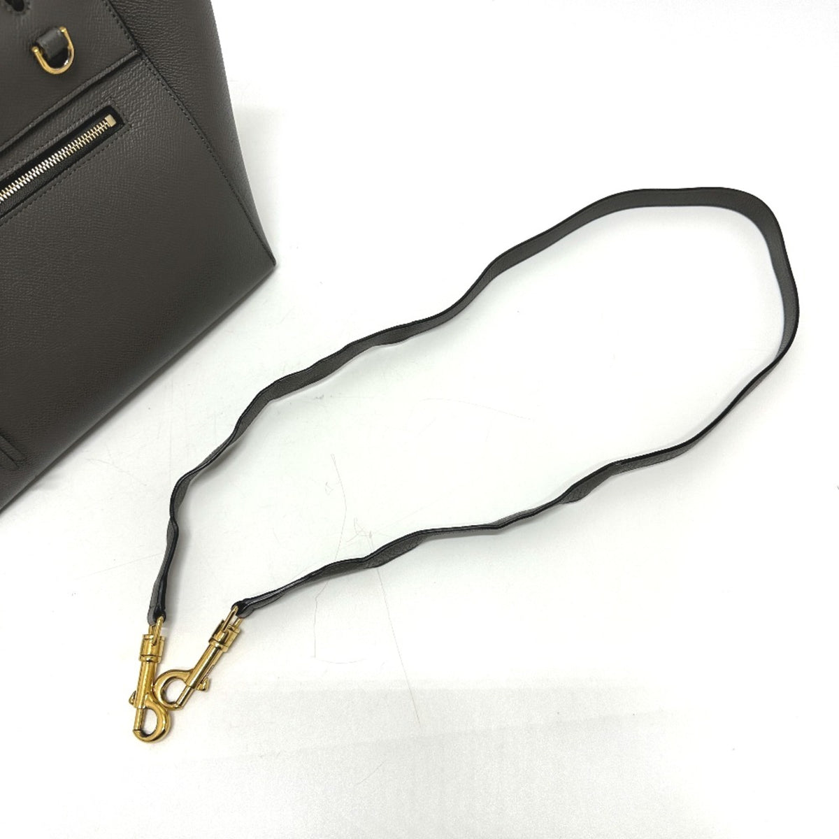 Celine Gray Leather Handbag (Pre-Owned)