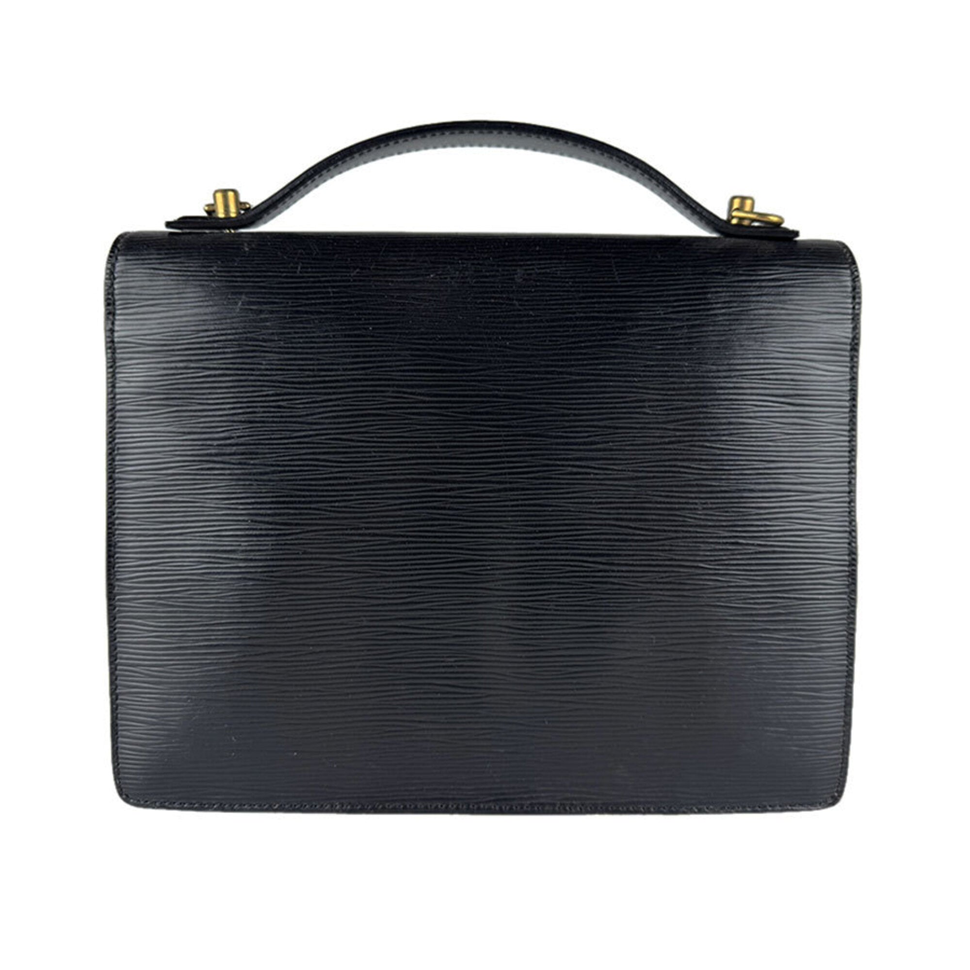 Louis Vuitton Noir Epi Leather Handbag (Pre-Owned)