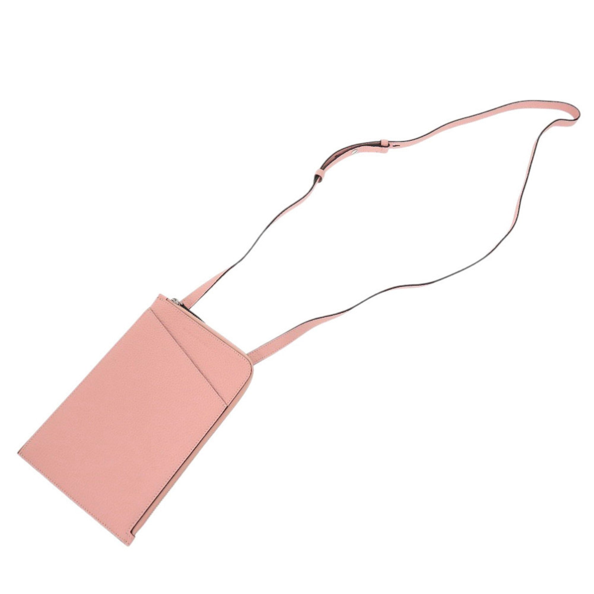 Bonaventura Pink Leather Shoulder Bag (Pre-Owned)