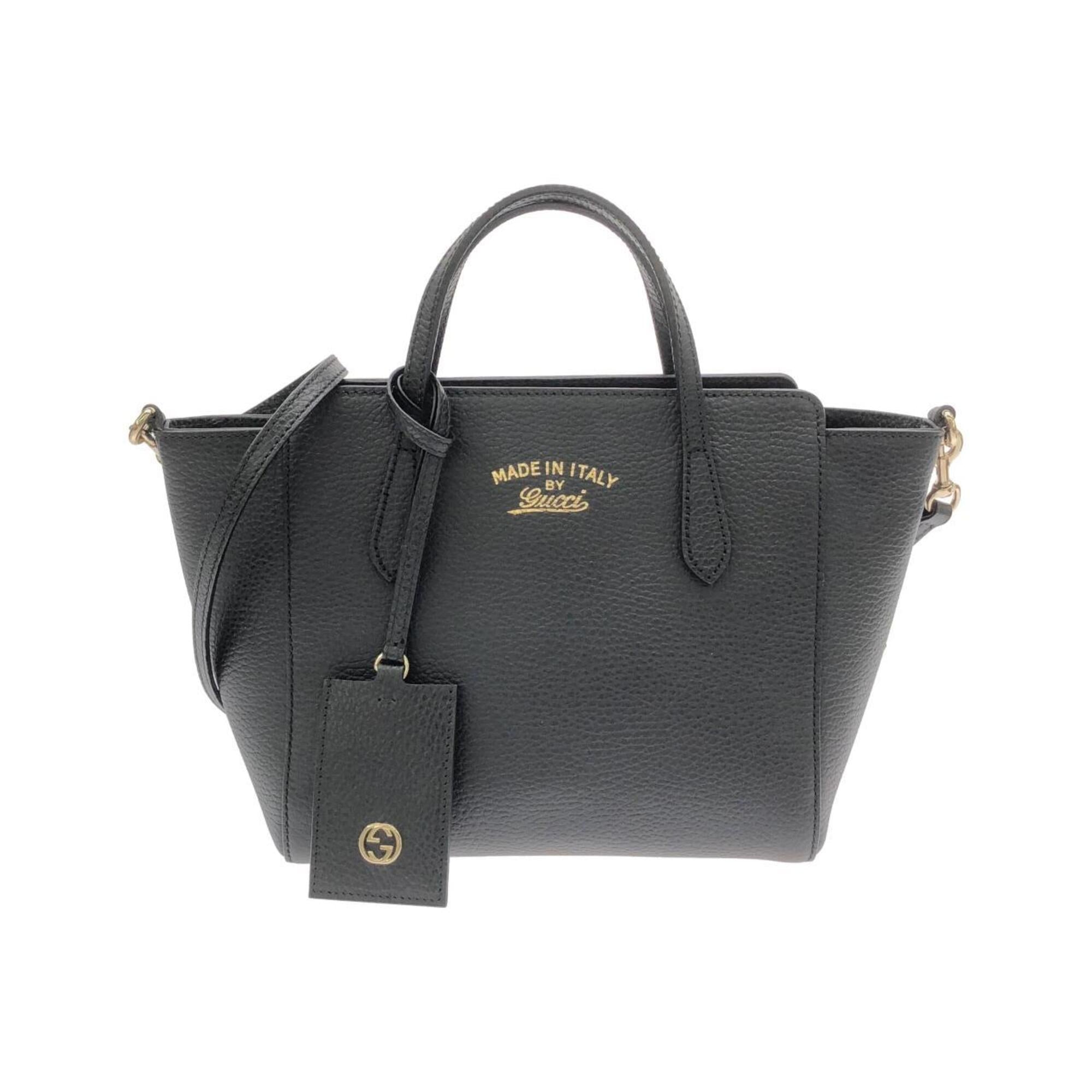 Gucci Black Leather Handbag (Pre-Owned)