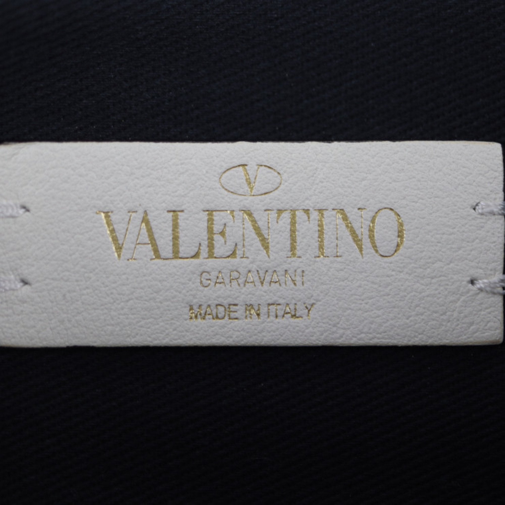 Valentino Garavani Ivory Light Blue Orange Canvas Clutch Bag Handbag Pouch (Pre-Owned)