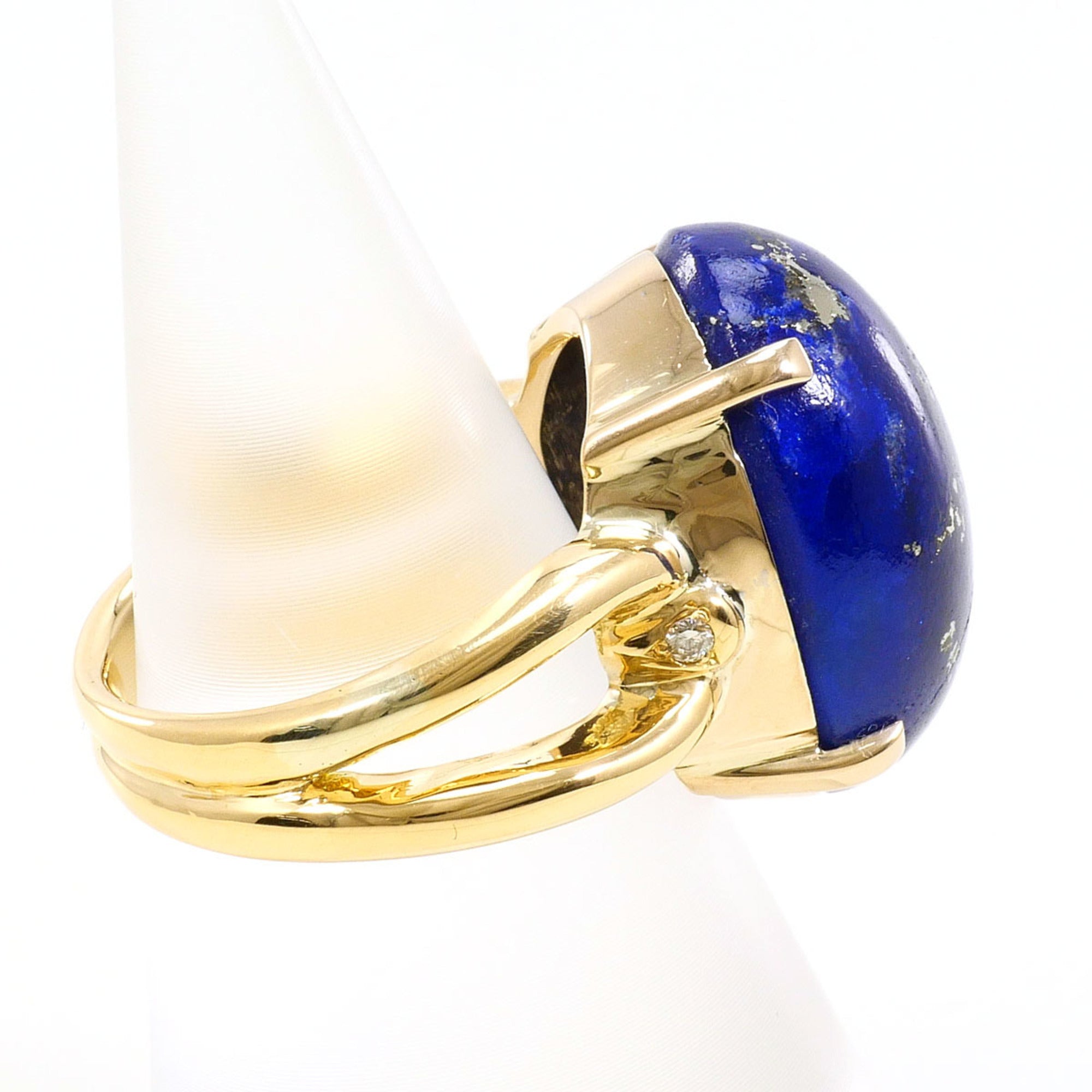 Unbranded Blue Green Yellow Gold Yellow Gold (18K) Band Ring (Pre-Owned)