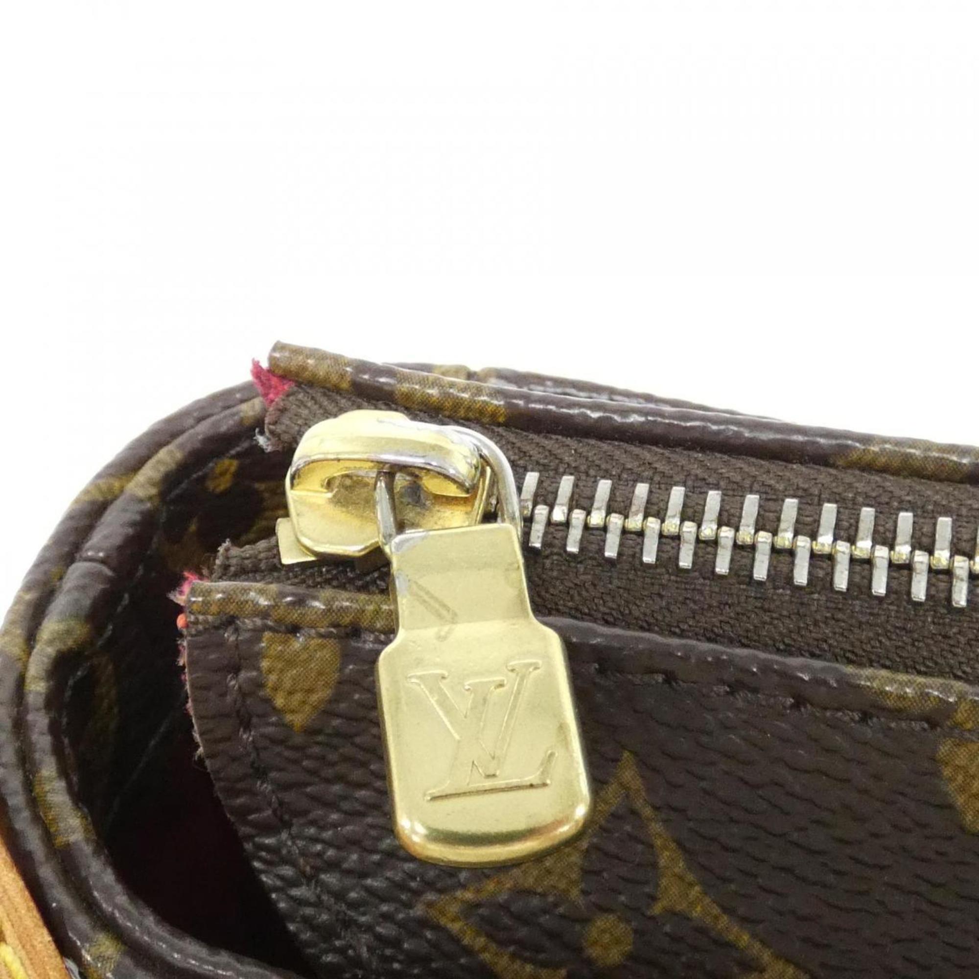 Louis Vuitton Brown Coated Canvas Shoulder Bag (Pre-Owned)