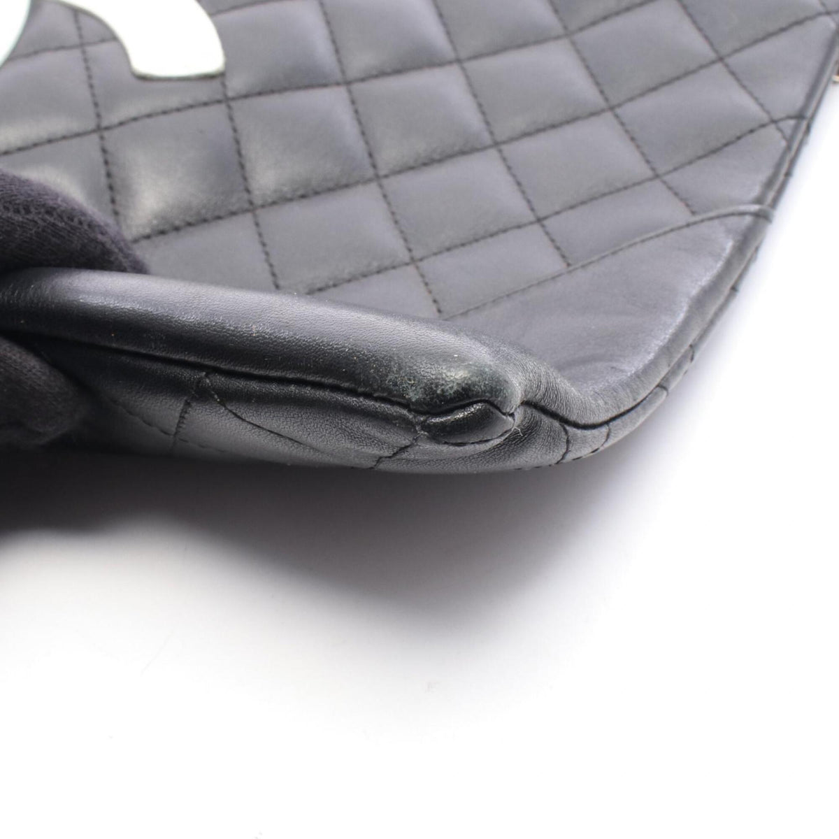 Chanel Black White Cambon Ligne Shoulder Bag (Pre-Owned)