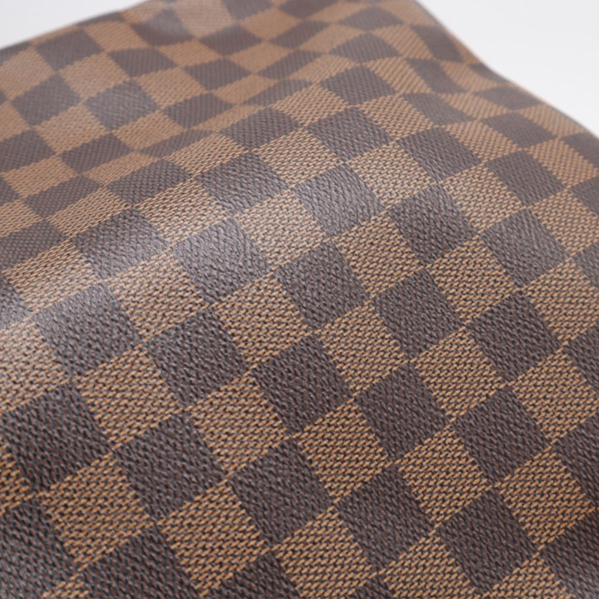 Louis Vuitton Beige Brown Damier Canvas Coated Canvas Leather Shoulder Bag (Pre-Owned)