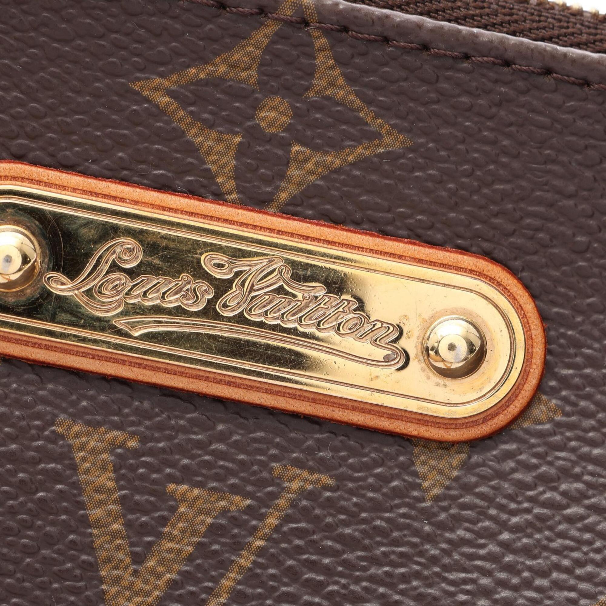 Louis Vuitton Brown Monogram Coated Canvas Leather Monogram Handbag Shoulder Bag (Pre-Owned)