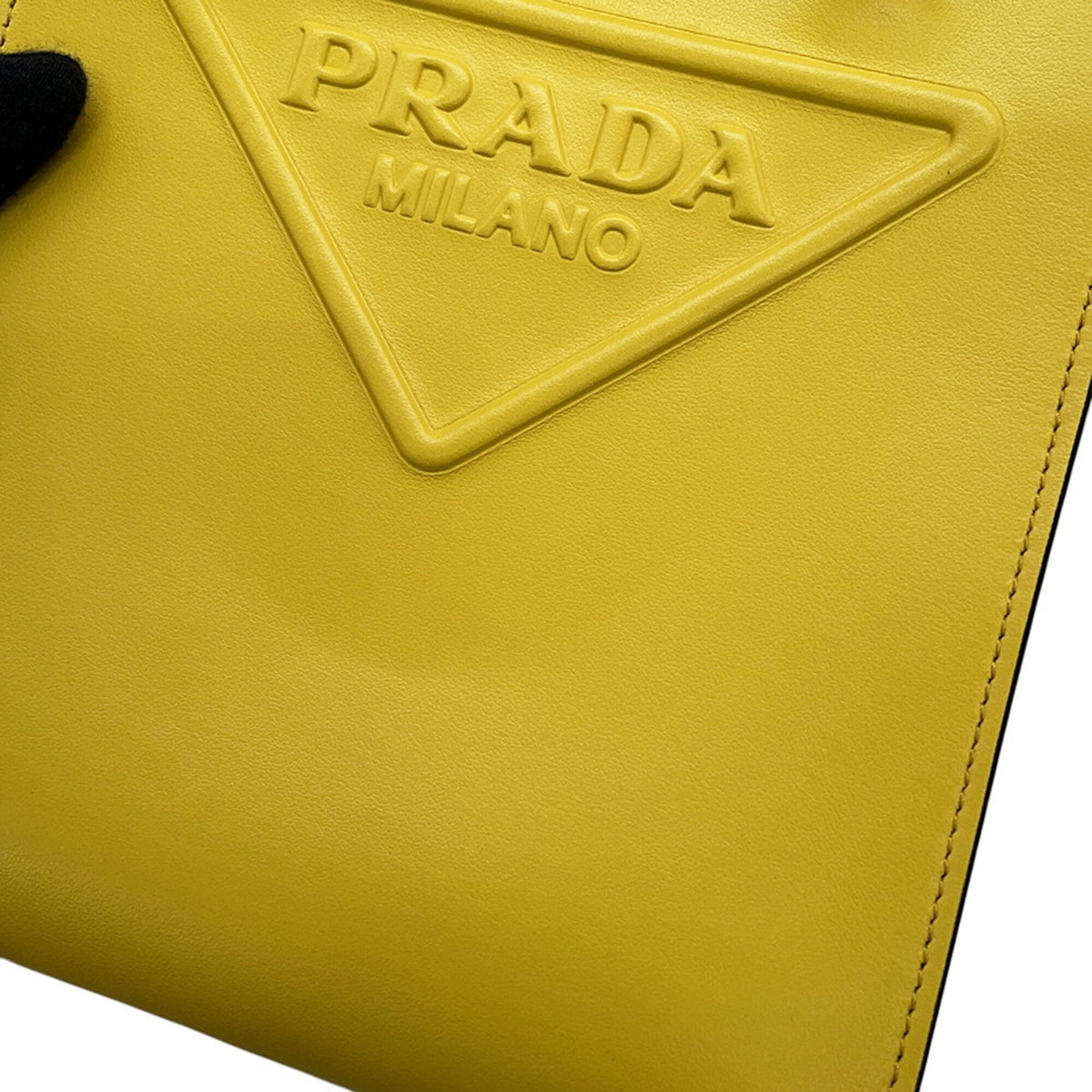 Prada Yellow Leather Handbag (Pre-Owned)