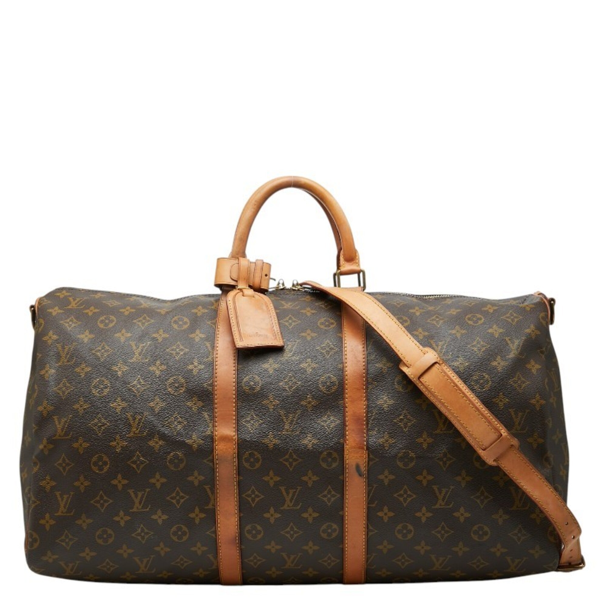 Louis Vuitton Monogram Brown Pvc Leather Boston Bag Shoulder Bag (Pre-Owned)