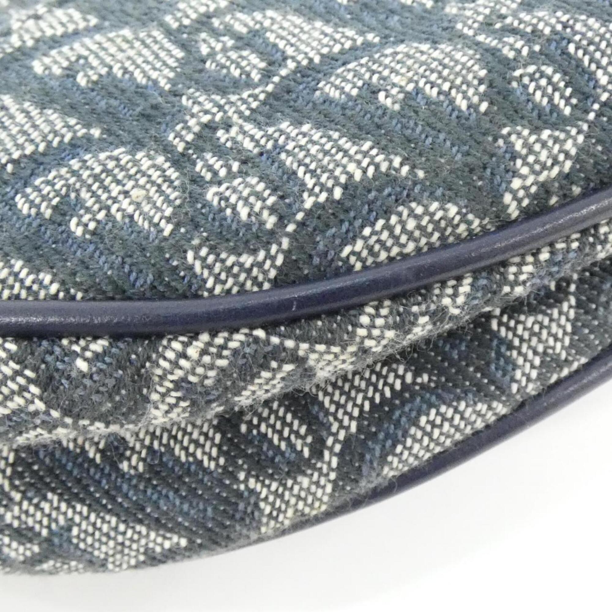 Christian Dior Blue Canvas Shoulder Bag (Pre-Owned)