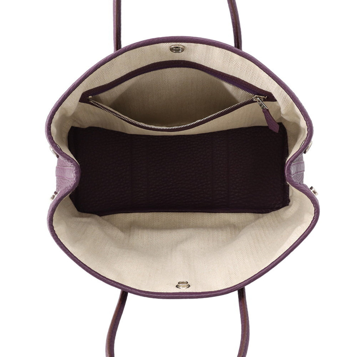 Hermes Cassis Buffalo Leather Handbag Tote Bag (Pre-Owned)